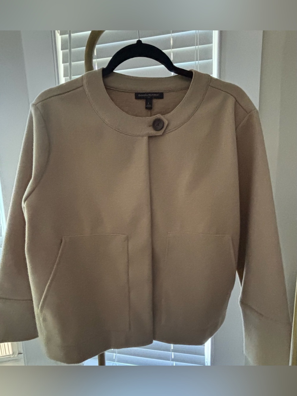 Banana Republic Factory Boxy Melton Utility Jacket - Like New Large - Picture 4 of 8